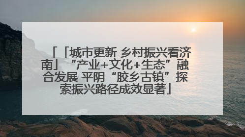 「城市更新 乡村振兴看济南」“产业+文化+生态”融合发展 平阴“胶乡古镇”探索振兴路径成效显著