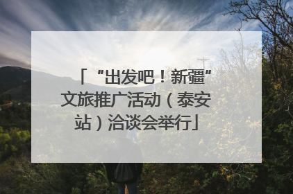 “出发吧！新疆”文旅推广活动（泰安站）洽谈会举行