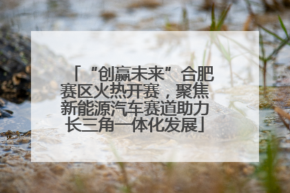 “创赢未来”合肥赛区火热开赛，聚焦新能源汽车赛道助力长三角一体化发展