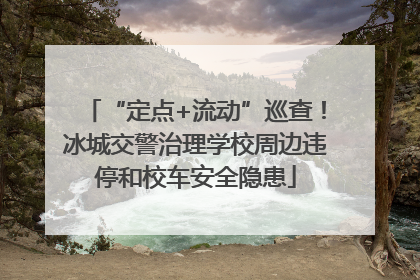“定点+流动”巡查！冰城交警治理学校周边违停和校车安全隐患