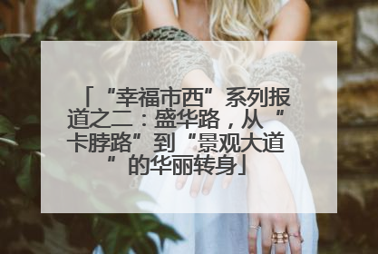 “幸福市西”系列报道之二：盛华路，从“卡脖路”到“景观大道”的华丽转身