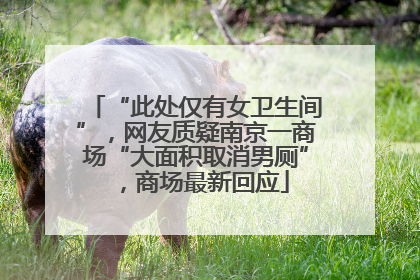 “此处仅有女卫生间”，网友质疑南京一商场“大面积取消男厕”，商场最新回应