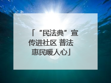 “民法典”宣传进社区 普法惠民暖人心