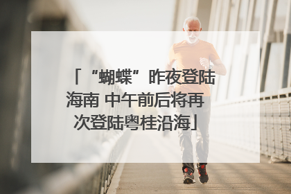 “蝴蝶”昨夜登陆海南 中午前后将再次登陆粤桂沿海