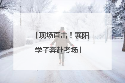 现场直击！襄阳学子奔赴考场