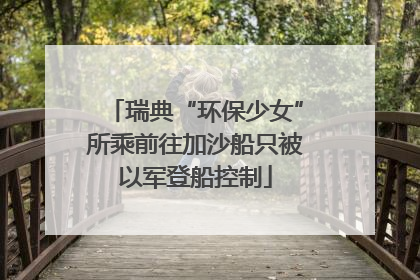 瑞典“环保少女”所乘前往加沙船只被以军登船控制