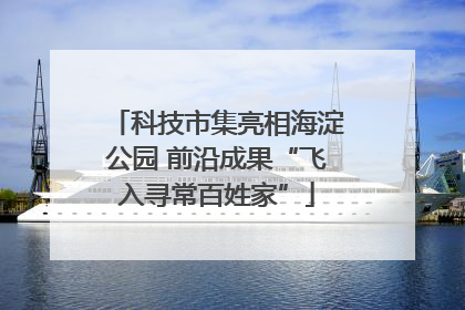 科技市集亮相海淀公园 前沿成果“飞入寻常百姓家”