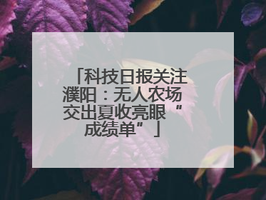科技日报关注濮阳：无人农场交出夏收亮眼“成绩单”