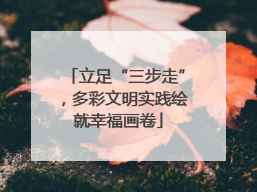 立足“三步走”，多彩文明实践绘就幸福画卷