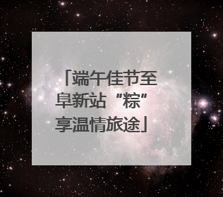 端午佳节至阜新站“粽”享温情旅途