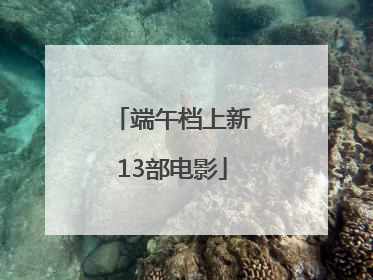 端午档上新13部电影