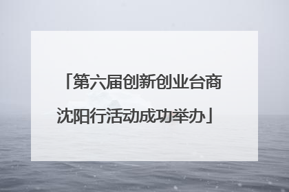 第六届创新创业台商沈阳行活动成功举办