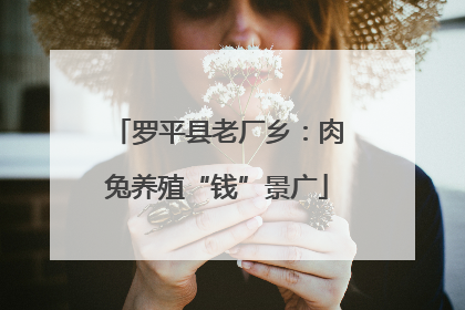 罗平县老厂乡：肉兔养殖“钱”景广