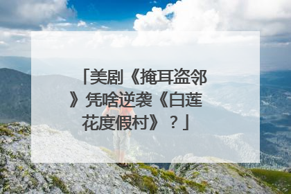 美剧《掩耳盗邻》凭啥逆袭《白莲花度假村》？