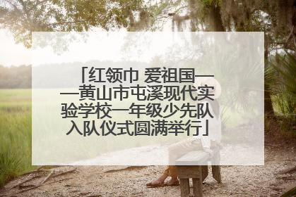 红领巾 爱祖国——黄山市屯溪现代实验学校一年级少先队入队仪式圆满举行