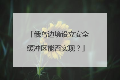 俄乌边境设立安全缓冲区能否实现？