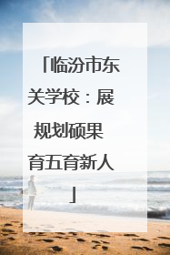 临汾市东关学校：展规划硕果 育五育新人