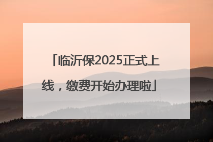 临沂保2025正式上线，缴费开始办理啦