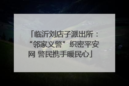 临沂刘店子派出所：“邻家义警”织密平安网 警民携手暖民心