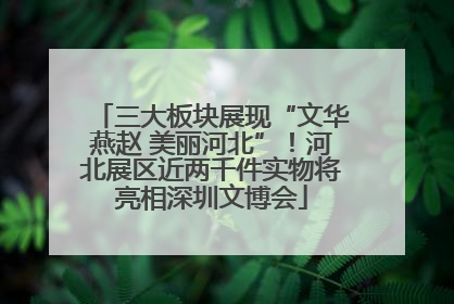 三大板块展现“文华燕赵 美丽河北”！河北展区近两千件实物将亮相深圳文博会