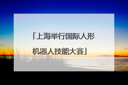 上海举行国际人形机器人技能大赛