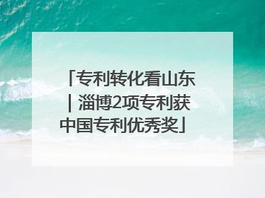 专利转化看山东｜淄博2项专利获中国专利优秀奖