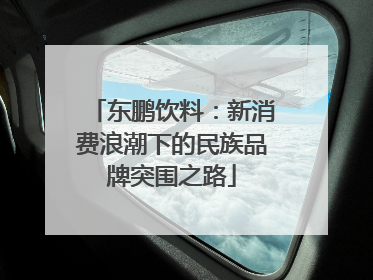 东鹏饮料：新消费浪潮下的民族品牌突围之路