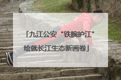 九江公安“铁腕护江”绘就长江生态新画卷