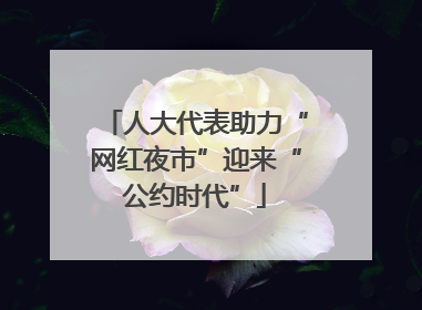 人大代表助力“网红夜市”迎来“公约时代”