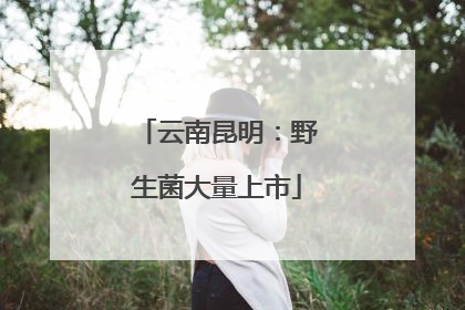 云南昆明：野生菌大量上市