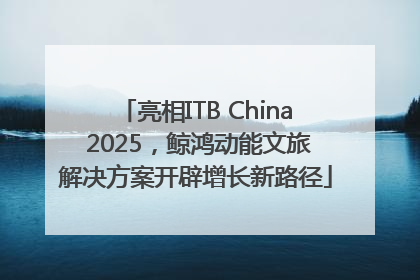 亮相ITB China 2025，鲸鸿动能文旅解决方案开辟增长新路径