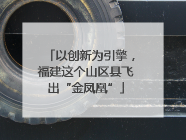 以创新为引擎，福建这个山区县飞出“金凤凰”