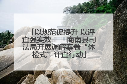 以规范促提升 以评查强实效——商南县司法局开展调解案卷“体检式”评查行动