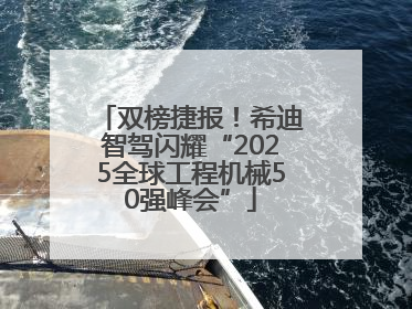 双榜捷报！希迪智驾闪耀“2025全球工程机械50强峰会”