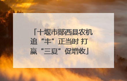 十堰市郧西县农机追“丰”正当时 打赢“三夏”促增收