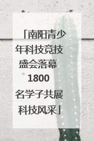 南阳青少年科技竞技盛会落幕 1800 名学子共展科技风采