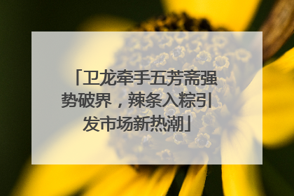 卫龙牵手五芳斋强势破界，辣条入粽引发市场新热潮