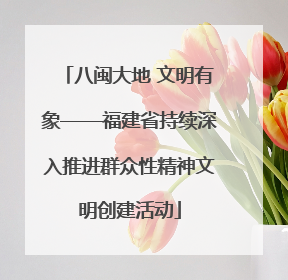 八闽大地 文明有象——福建省持续深入推进群众性精神文明创建活动