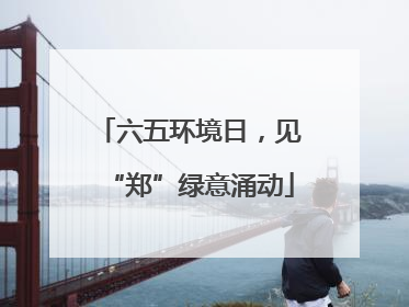 六五环境日，见“郑”绿意涌动