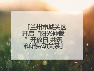 兰州市城关区开启“阳光仲裁”开放日 共筑和谐劳动关系