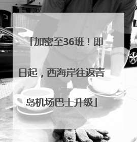 加密至36班！即日起，西海岸往返青岛机场巴士升级