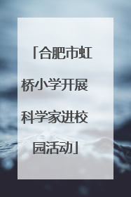 合肥市虹桥小学开展科学家进校园活动