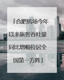 合肥机场今年以来旅客吞吐量同比增幅位居全国第一方阵
