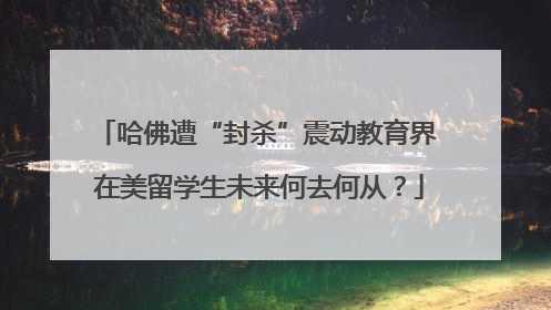 哈佛遭“封杀”震动教育界 在美留学生未来何去何从？