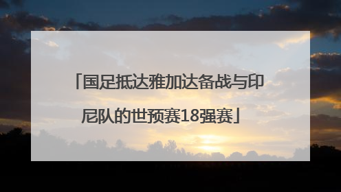 国足抵达雅加达备战与印尼队的世预赛18强赛