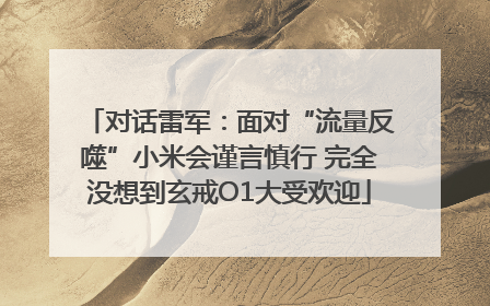 对话雷军：面对“流量反噬”小米会谨言慎行 完全没想到玄戒O1大受欢迎