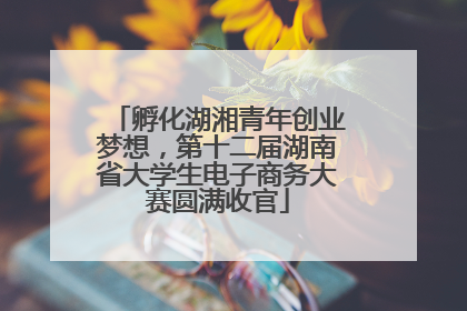 孵化湖湘青年创业梦想，第十二届湖南省大学生电子商务大赛圆满收官