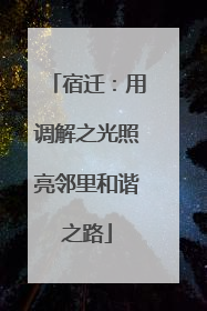 宿迁：用调解之光照亮邻里和谐之路