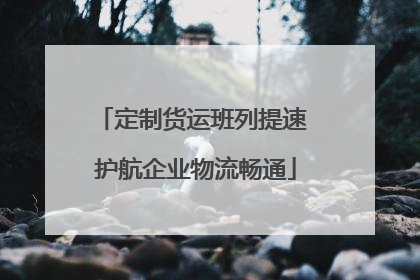 定制货运班列提速 护航企业物流畅通