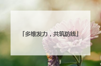 多维发力，共筑防线